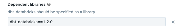 配置dbt-databricks版本