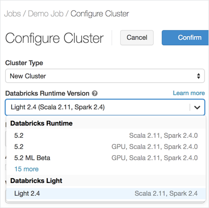 Databricks Light运行时